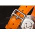 Hermes  MOP Dial Orange Leather Bracelet 801390