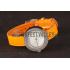 Hermes  MOP Dial Orange Leather Bracelet 801390