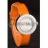 Hermes  MOP Dial Orange Leather Bracelet 801390