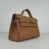 Hermes Clutches H008 Briefcase Cow Leather Coffee Handbag