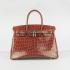 Hermes Birkin 6088 Handbag Crocodile Coffee