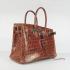 Hermes Birkin 6088 Handbag Crocodile Coffee