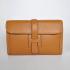 Hermes Clutches 1053 Ladies Cow Leather Coffee Bag