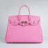 Hermes Original leather 6089 Handbag Lambskin Pink