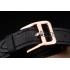 Replica Hermes  MOP Dial Black Elongated Leather Strap