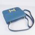 Hermes Constance H107 Cross Body Bag Cow Leather Blue Replica