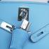 Hermes Original leather 6108 Ladies Lambskin Blue Handbag Replica