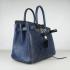 Hermes Birkin 6088 Ladies Handbag Blue HM08377