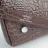 Hermes Kelly 6108 Crocodile Coffee Bag