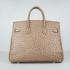 Hermes Birkin 6089 Handbag Lizard Leather Khaki