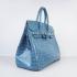 Hermes Birkin 6089 Ladies Blue Handbag