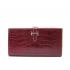 Cheap Hermes Wallet H1114 Wallet Crocodile Red