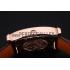 Hermes Heure H White Dial Gold Case Brown Leather Strap