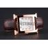 Hermes Heure H White Dial Gold Case Brown Leather Strap