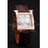 Hermes Heure H White Dial Gold Case Brown Leather Strap