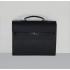 Hermes Briefcases H269 Briefcase Cow Leather Black Bag