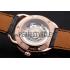 Replica Swiss Hermes Arceau Skeleton Black Dial Brown Hands Rose Gold Case Black Leather Strap