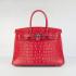 Hermes Birkin 6088 Ladies Crocodile Red Handbag HM09058