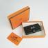 Hermes Wallet H022 Accessory Cow Leather Black