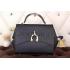 Replica Hermes Stirrup Shoulder Bag Black 608089