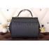 Replica Hermes Stirrup Shoulder Bag Black 608089