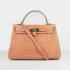 Hermes Kelly 6108 2way Crocodile Orange