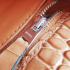 Hermes Kelly 6108 2way Crocodile Orange