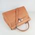 Hermes Kelly 6108 2way Crocodile Orange