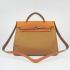 Hermes Herbag 60667 2way Cow Leather Coffee Replica