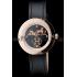 Hermes  MOP Dial Black Leather Strap Replica