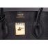 Hermes Birkin Horse Embossed Gold Hardware Tote Black