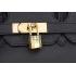 Hermes Birkin Horse Embossed Gold Hardware Tote Black