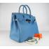 Cheap Hermes Birkin 6089 Handbag Blue HM09308