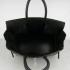 Cheap Hermes Birkin 6068 Cow Leather Black Handbag