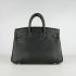 Cheap Hermes Birkin 6068 Cow Leather Black Handbag