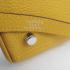 Hermes Kelly 6308 2way Cow Leather Yellow Handbag