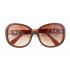 Replica Hermes Oversized Round Frame Brown Sunglasses 308099