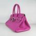 Hermes Birkin 6109 Handbag Cow Leather Purple