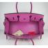 Hermes Birkin 6109 Handbag Cow Leather Purple