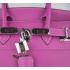 Hermes Birkin 6109 Handbag Cow Leather Purple