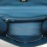 Hermes Original leather H1043 2way Lambskin Blue Bag