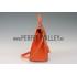 Replica Hermes Kelly 32 Orange Ostrich Leather 607480