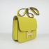 Hermes Constance H107 Cross Body Bag Cow Leather Yellow