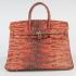 Cheap Hermes Birkin 6089 Handbag Crocodile Orange