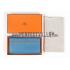 Hermes Fleming Long Wallet Blue 18926958