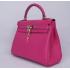 Hermes Kelly H1043 2way Cow Leather Pink Handbag Replica