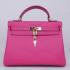 Hermes Kelly H1043 2way Cow Leather Pink Handbag Replica