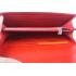 Hermes Wallet H1528 Wallet Cow Leather Red