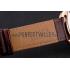 Hermes Dressage White Dial Rose Gold Case Brown Leather Strap