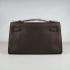 Hermes Clutches H008 Cow Leather Coffee Handbag